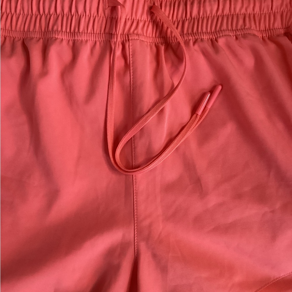 90 Degree By Reflex Vibrant Coral Athletic Shorts L - Picture 3 of 12